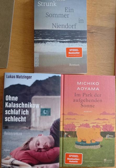 Buchcover 3 Bücher von: Lukas Matzinger, Michiko Aoyama und Strunk
