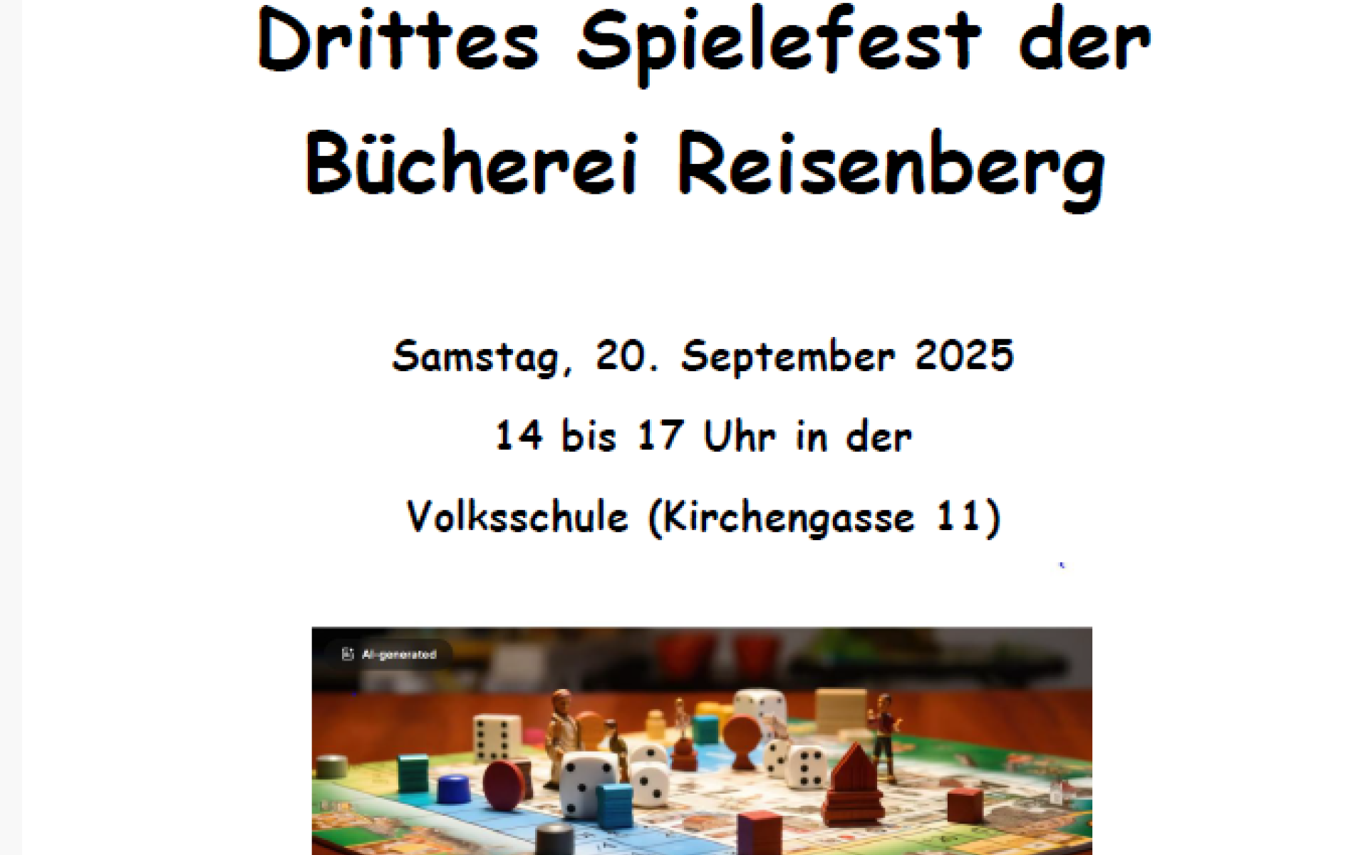 3. Spielefest im Herbst 2025