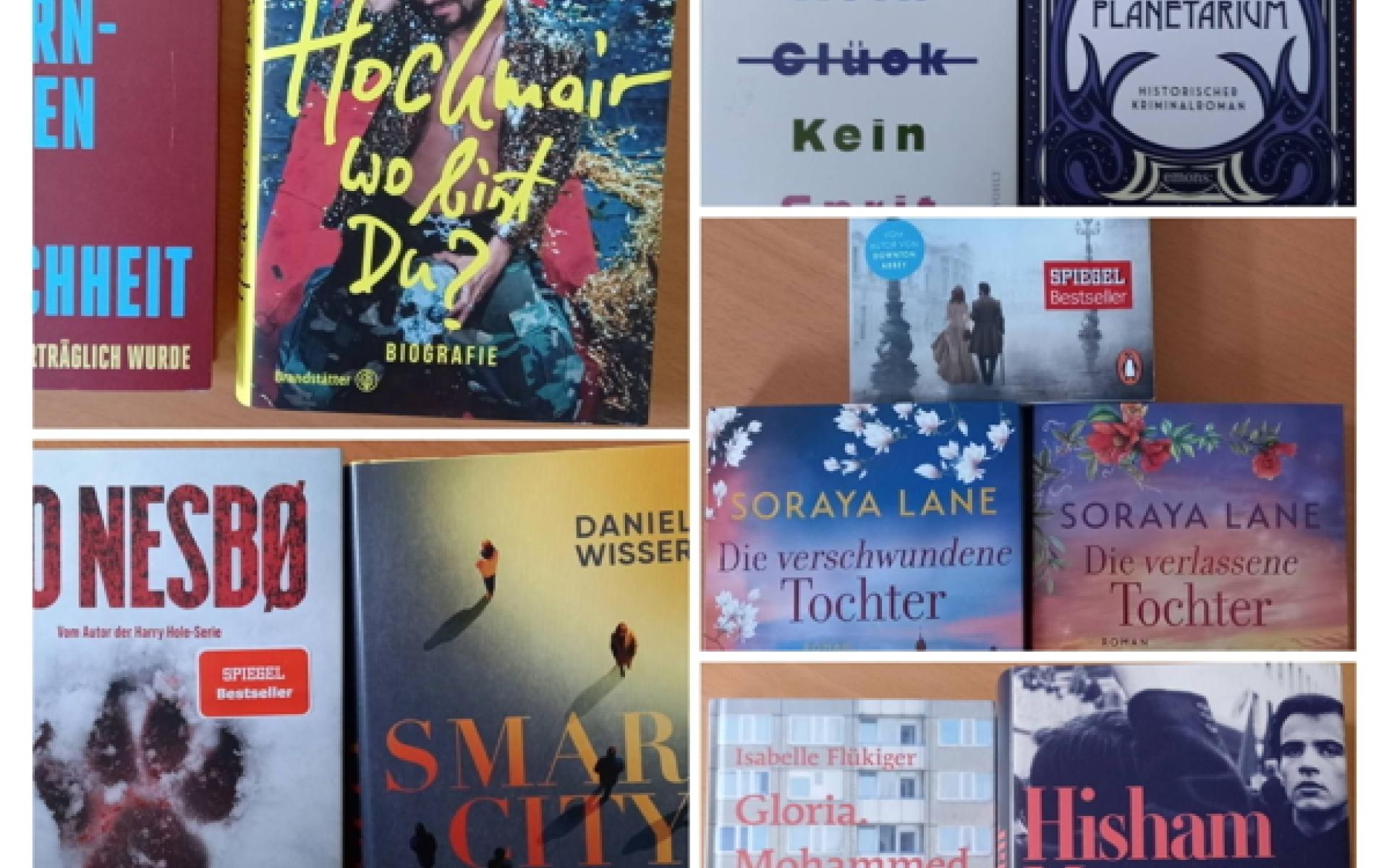 Collage der Bilder der Bücher